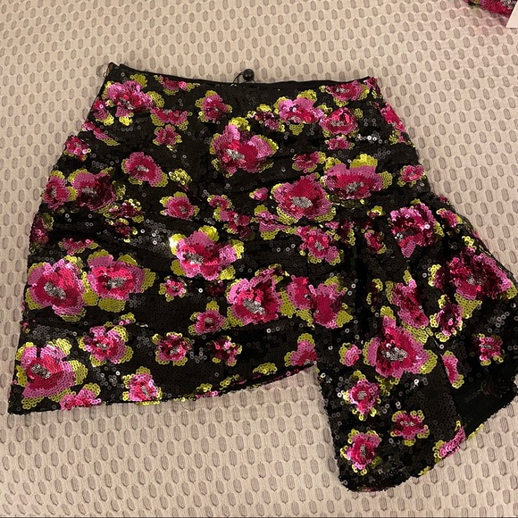 For Love and Lemons San Junipero Sequin Skirt, Dahlia - M - Picture 6 of 7